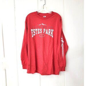 Estes Park Colorado Long Sleeve Red T-Shirt